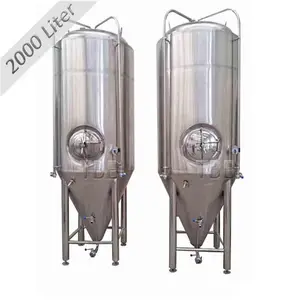 Tanque de fermentación de cerveza para cervecería, capacidad de 500L a 10000L