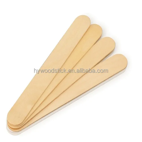 high quality wooden Bamboo in cosmetic cream disposable spatula wax for eyebrows