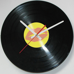Reloj <span class=keywords><strong>de</strong></span> Pared decorativos 30 cm CD Record Labios Rojos para el regalo (T5587B) - Product Image 1