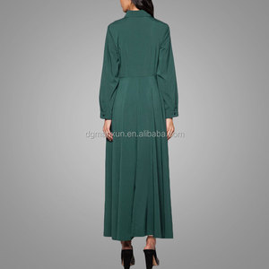 Nuevo estilo acampanado doble estilo paquistaní vestidos <span class=keywords><strong>camiseros</strong></span> - Product Image 3