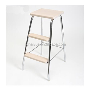 <strong>Tall</strong> bar <strong>Stool</strong> Wood Household Ladder Step <strong>Stool</strong> HY4006-1 - Product Image 2