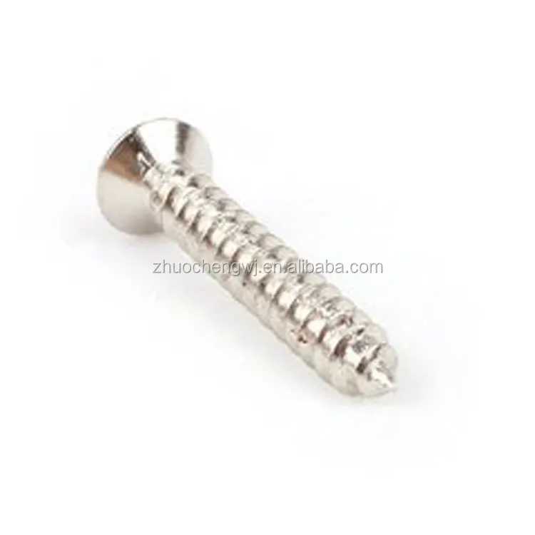 stainless steel cross recessed CSK m6 flat head self tapping screw