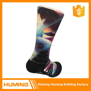 Venta caliente para hombre de punto <span class=keywords><strong>sin</strong></span> costuras vivos colores de impresión personalizada calcetín - Product Image 6