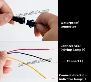 Led גמיש drl בשעות היום ריצת אור אוניברסלי Led רצועת סדרתית drl