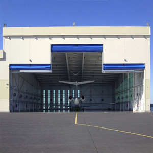 Automatico di Grandi Dimensioni <span class=keywords><strong>IN</strong></span> <span class=keywords><strong>PVC</strong></span> Tessuto Flessibile di Rolling up Porte Sollevamento Tessuto Hangar Porte Per Aeromobili - Product Image 6