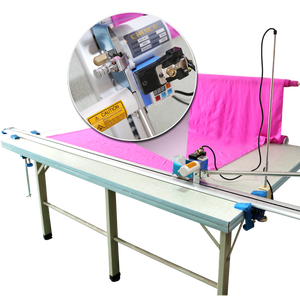 CZD-B11 yüksek kaliteli Distal manuel kumaş bez rulo çapraz uç kesici makinesi yuvarlak kesme makinesi - Product Image 3