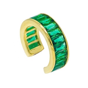 Bijoux bohèmes Bijoux Hip Hop <span class=keywords><strong>Argent</strong></span> 925 Pas de piercing Baguette CZ Boucles <span class=keywords><strong>d</strong></span>'oreilles manchette 2019 - Product Image 1