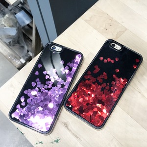 Venta caliente <span class=keywords><strong>en</strong></span> forma de corazón de lujo líquido acrílico duro caso del teléfono móvil para <span class=keywords><strong>el</strong></span> iPhone 6 S 7 8 más X - Product Image 4