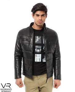 Chaqueta de Cuero Estilo Bomber Valeriano Romano Modelo VRM7004 Prendas Turquía - Product Image 1
