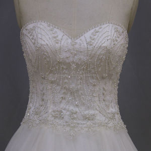 XF622 عالية الجودة شبه حبيبته العنق <span class=keywords><strong>weding</strong></span> اللباس مع الديكور - Product Image 2