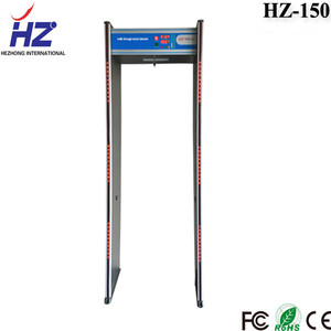 Taşınabilir DIY kurulum kapı çerçevesi <span class=keywords><strong>metal</strong></span> dedektörü ile HZ-150 pillar işık - Product Image 2