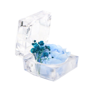 Confezione Regalo con <span class=keywords><strong>Rose</strong></span> <span class=keywords><strong>Vere</strong></span> Stabilizzate <span class=keywords><strong>Blu</strong></span> Scuro - Product Image 4