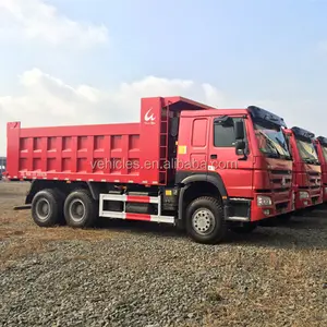 6*4 lecteur HOWO d'argile camion à benne basculante