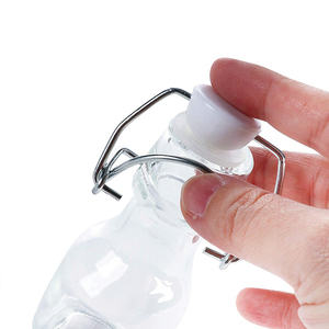 Chai Thủy Tinh Mini <span class=keywords><strong>Swing</strong></span> <span class=keywords><strong>Top</strong></span>-Chai Thủy Tinh Trong Suốt 15 Gói Với Nắp Lật Để Trang Trí Đám Cưới, DIY, Gia Đình, Ủng Hộ Bữa Tiệc, 2-Ounce - Product Image 4