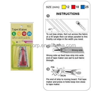 DS-LS-12018 HOT SALE MADE IN TAIWAN QUILTING ACCESSORIES BIAS TAPE MAKER 18MM - Product Image 2