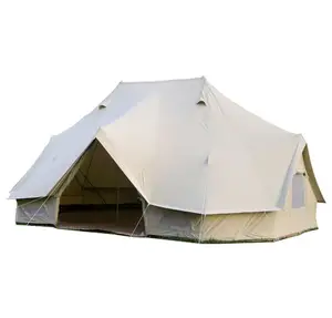 Tente <span class=keywords><strong>de</strong></span> camping en toile <span class=keywords><strong>de</strong></span> luxe pour hommes, perche à double pôle, style empire - Product Image 1