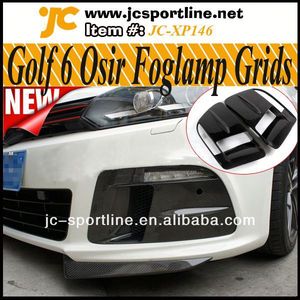 R20 osir headlamps anti fog mask carbon fiber grill grates for volkswagen vw golf vi 6 mk6 - Product Image 1