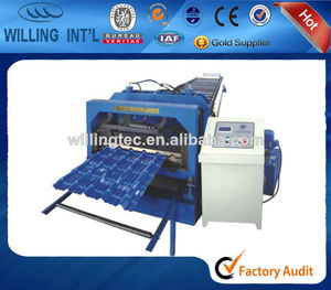 2014 nouveau type et prix <span class=keywords><strong>loew</strong></span> galvanisé tuile tile machine de fabrication de vente populaire - Product Image 1