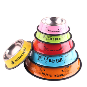 Wholesale <strong>Metal</strong> Stainless Steel <strong>Dog</strong> Pet <strong>Bowl</strong> <strong>Dog</strong> Food <strong>Bowl</strong> - Product Image 1
