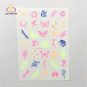 Autocollant de tatouage temporaire pour le corps, <span class=keywords><strong>femme</strong></span> nue sexy, qui brille dans le noir - Product Image 4