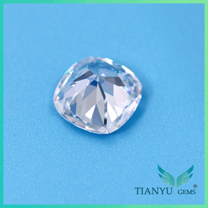 Couleur améliorée diamants 10mm ancienne <span class=keywords><strong>mine</strong></span> cut pour toujours un DEF couleur blanc moissanite - Product Image 3