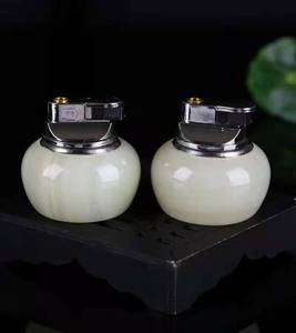 The Lighter is Made of High Quality Jade From Natural White Jade