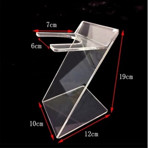 ชั้นวางไดร์เป่าผมอะคริลิคใสสำหรับร้านตัดผมซูเปอร์มาร์เก็ต - Product Image 5
