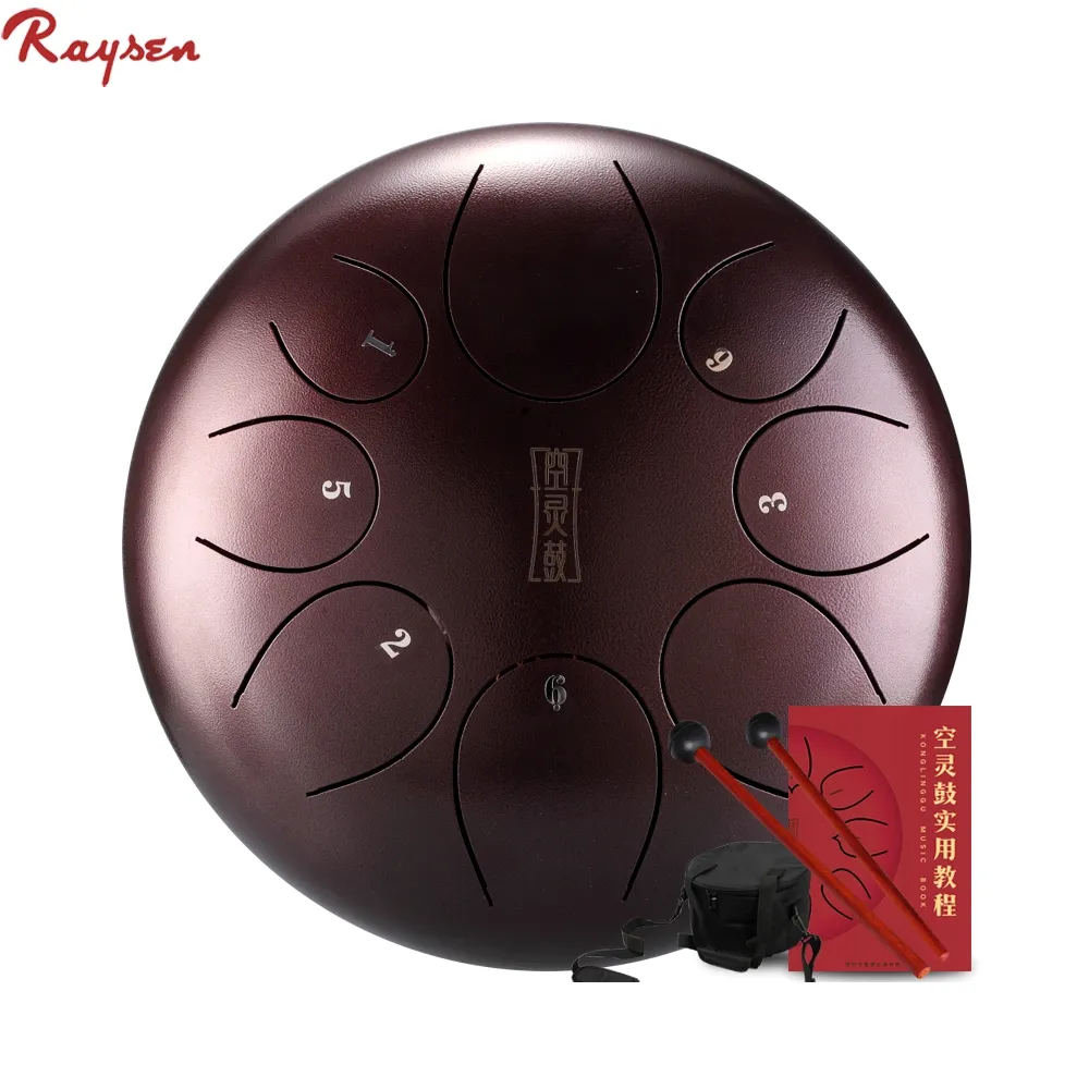 Amazon hotsale 10 "Drum Handpan di Acciaio Lingua Tamburo Strumento Musicale Regalo Libero