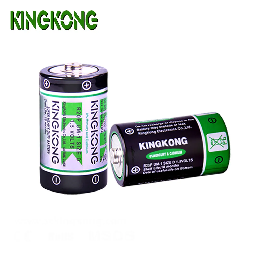 Kingkong bateria de célula seca de carbono, tamanho c r14 1.5v UM-2