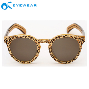 De alta calidad de <span class=keywords><strong>coche</strong></span> sol sombra mujer acetato marco redondo marca americana escudo sol visión Oem de gafas de sol de lujo - Product Image 2