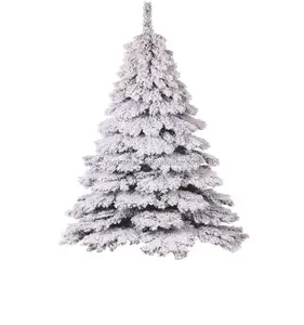 2015 moda neve artificiale floccato partito decorativi albero di natale