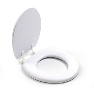 MDF et Mousse en céramique comme siège commode housse de siège de toilette tapa de inodoro avec montage sur le dessus charnières - Product Image 4