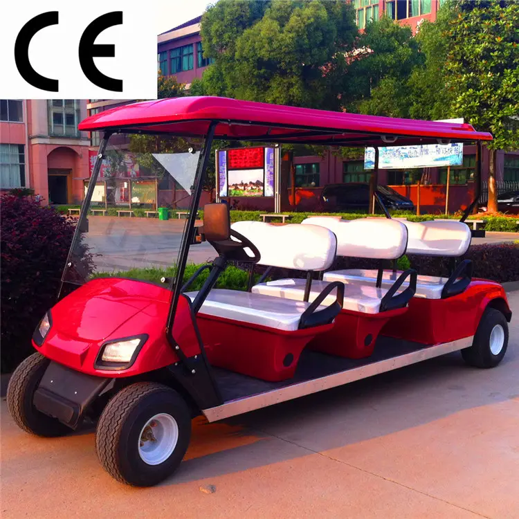 -Wheel electric golf cart, 6 Ghế electric golf cart tham quan xe khách sạn passanger xe buýt,