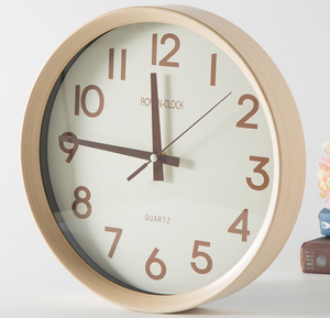 Nouveau design <span class=keywords><strong>horloge</strong></span> murale de style simple, articles de maison <span class=keywords><strong>horloge</strong></span> murale décoration et <span class=keywords><strong>horloge</strong></span> murale <span class=keywords><strong>en</strong></span> <span class=keywords><strong>bois</strong></span> de forme <span class=keywords><strong>ronde</strong></span> pour salon - Product Image 5