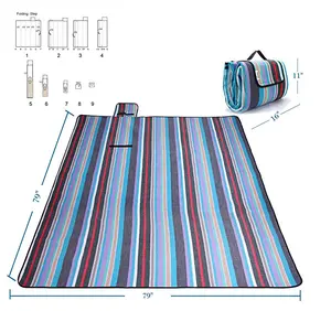Большой водонепроницаемый коврик для пикника