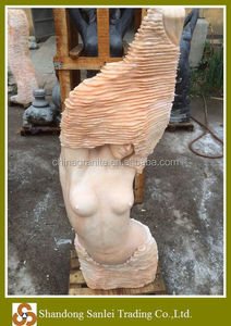 Jardin vie-taille marbre <span class=keywords><strong>rose</strong></span> femme <span class=keywords><strong>nue</strong></span> statue bon prix pour vente - Product Image 5