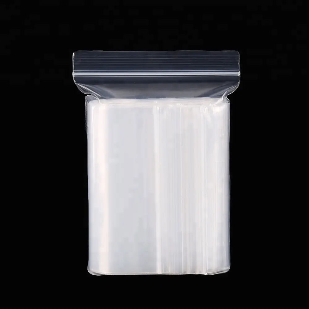 Clear LDPE ziplock bag 4 mil poly bag