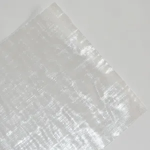 Porcellana di buona qualità 100% nuovo trasparente materiale in polipropilene bianco pp tessuto sacchetto del pacchetto di zucchero 10kg, 25kg, 50kg