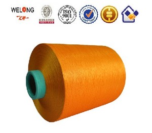 Welong 150D 48F kết cấu sợi 100% <span class=keywords><strong>polyester</strong></span> nhuộm đan thêu may Filament tái chế dty - Product Image 4
