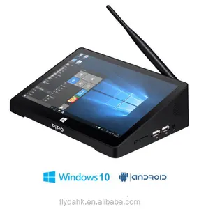 Pipo X9S Win 10 Mini PC Intel Kiraz trail Z8300 Quad çekirdek 4 gb/64 gb Akıllı TV Kutusu 8.9 1920*1080 P dokunmatik ekran Tablet pc