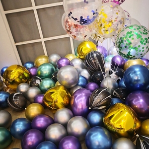 Ballon en métal personnalisé avec logo personnalisé, décoration de fête, ballons métalliques chromés colorés pour <span class=keywords><strong>club</strong></span> de mariage - Product Image 6