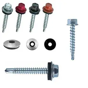 High Quality And Good Price Color Painted Hex Head Self Drilling Screw With EPDM Washer