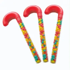 100g Yummy Gummy fuirty jelly bean in <span class=keywords><strong>candy</strong></span> cane - Product Image 1