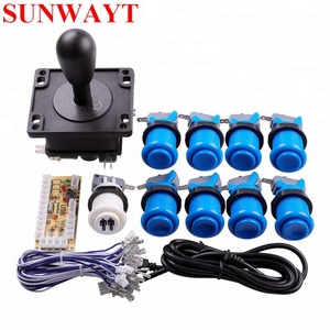 Bộ Cần Điều Khiển <span class=keywords><strong>Arcade</strong></span> Tự Làm Dành Cho Mame Zero Delay Bộ Mã Hóa USB Cần Điều Khiển Nút Ấn Kiểu Mỹ Với Microswitch - Product Image 3