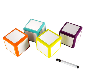 ความบันเทิงการสอนสนุกลบโฟมสี Cube ช่วยสอนแห้งลบโฟมลูกเต๋าสำหรับเด็กและเด็ก - Product Image 1