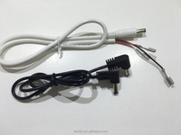 Câble d'alimentation 12V DC, connecteur cylindrique nickelé 5,5x2,1mm, faisceau de câbles pour usage automobile, borne KET 0.8TAB, RoHS, 500mm