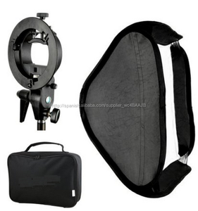Retrato o fotografía de producto 80 * 80 cm con adaptador de <span class=keywords><strong>flash</strong></span> softbox tela photo studio lighting kit - Product Image 6