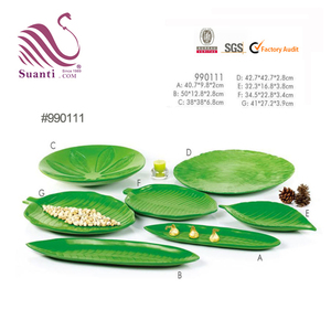 Peralatan Makan Malam Merek Rumah 2019 Piring Buah <span class=keywords><strong>Resin</strong></span> Bentuk Daun Daun Palem Bersertifikasi - Product Image 2