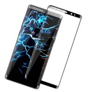 Wholesale full glue full cover 9H 0.2MMprotector tempered glass for samsung galaxy s9 s8 plus 3d curved screens