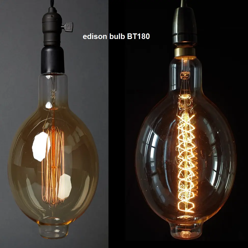 New Product Extra Large Size Vintage E27 40W 60W Edison Light Bulb Antique Oversized Incandescent Bulb BT180